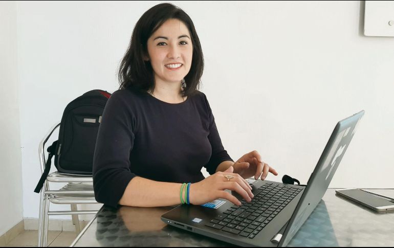 Ser madre no ha sido un obstáculo para Blanca, que ha podido seguir creciendo en sus trabajos. EL INFORMADOR/T. Villaseñor