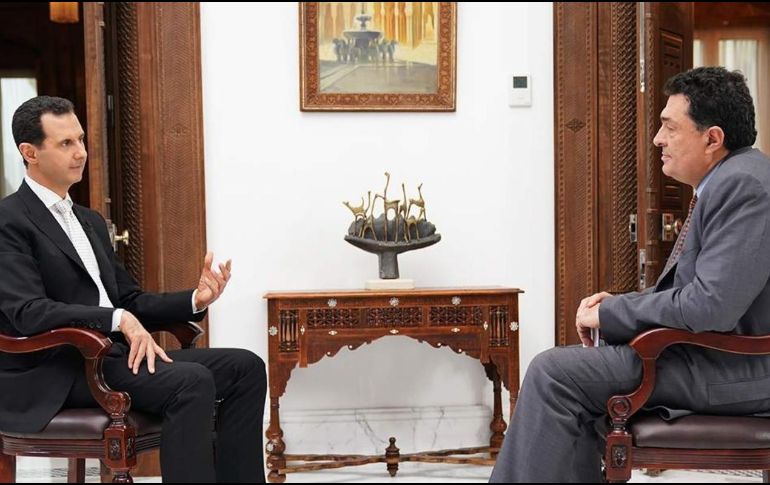 Asad considera que la guerra en Siria podría haberse acabado en un año. TWITTER