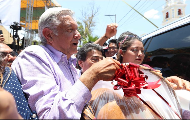BBVA Bancomer anunció la ausencia de López Obrador en el evento tras enterarse de esto hoy mismo, viernes 11 de mayo de 2018. SUN / Valente Rosas
