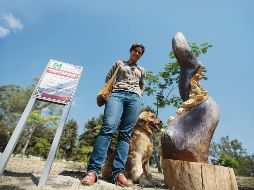Tentáculo. Pieza de Diana Villaseñor, la única escultora mexicana que participa en la primera entrega de esculturas. EL INFORMADOR/F. Atilano