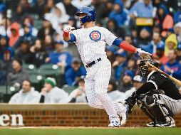 Willson Contreras. El venezolano dio uno de los mejores juegos de su carrera en Grandes Ligas. AFP