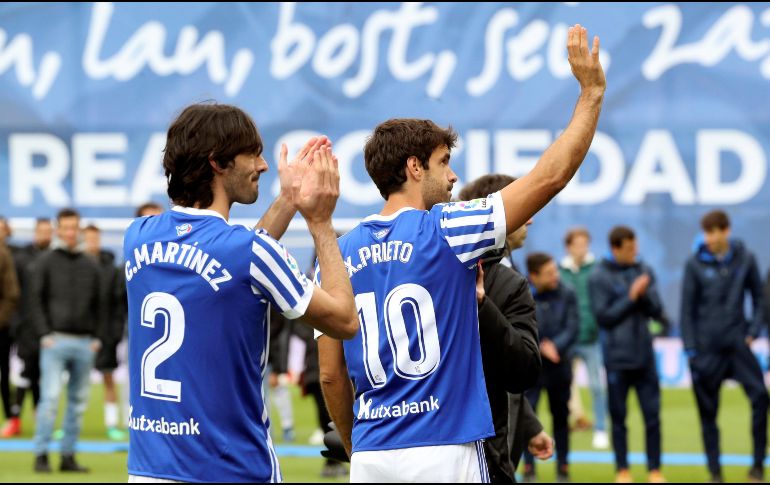El club de San Sebastián ocupa por el momento el noveno lugar de la tabla general. EFE/J. Herrero