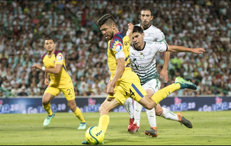 Los azulcremas reciben al Santos en duelo de vuelta mañana domingo a las 19:00 horas. MEXSPORT/ARCHIVO