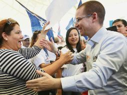 Trabajo. Ricardo Anaya, candidato de la coalición Por México al Frente, presentó su propuesta para generar más y mejores empleos en el país. NTX