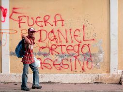 El mensaje de Ortega no tuvo efecto entre los manifestantes ni la Policía, y tampoco fue bien visto en la población nicaragüense. AFP/D. Ulloa