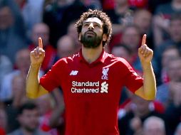 Salah, ex jugador de la Roma, es el máximo anotador de la Premier League, con 32 tantos. AP/D. Thompson
