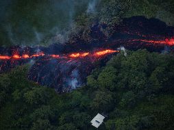 Las fisuras, la deformación en el terreno y la abundancia de gases volcánicos indican que las erupciones en el flanco este del Kilauea probablemente continuarán. EFE / B. Omori