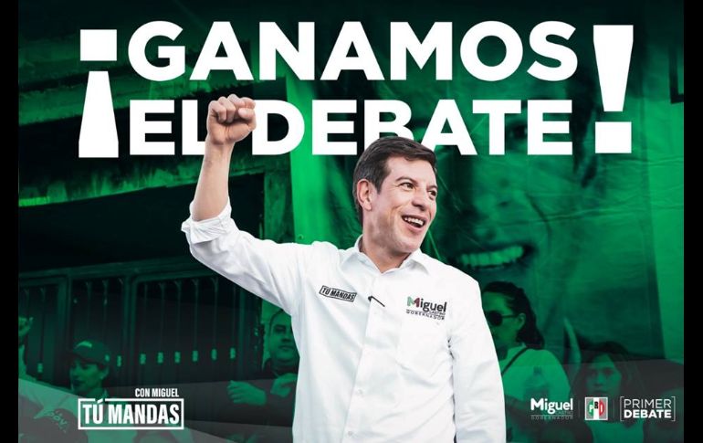 El aspirante del PRI, Miguel Castro Reynoso, compartió distintos mensajes a través de su cuenta oficial y de otras del partido y sus correligionarios.