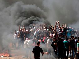 El Ejército de Israel advirtió a la población mediante panfletos distribuidos desde el aire de que no tolerará daños a la verja de seguridad fronteriza. AFP/M. Hams