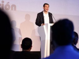 Castro Reynoso presentó sus proyectos en materia de infraestructura ante integrantes de la Cámara Mexicana de la Industria de la Construcción. ESPECIAL / PRI