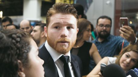 Saúl “Canelo” Álvarez asistió a la premier de la película “Campeones”, donde habló sobre su suspensión por dopaje. EL INFORMADOR/A. Camacho