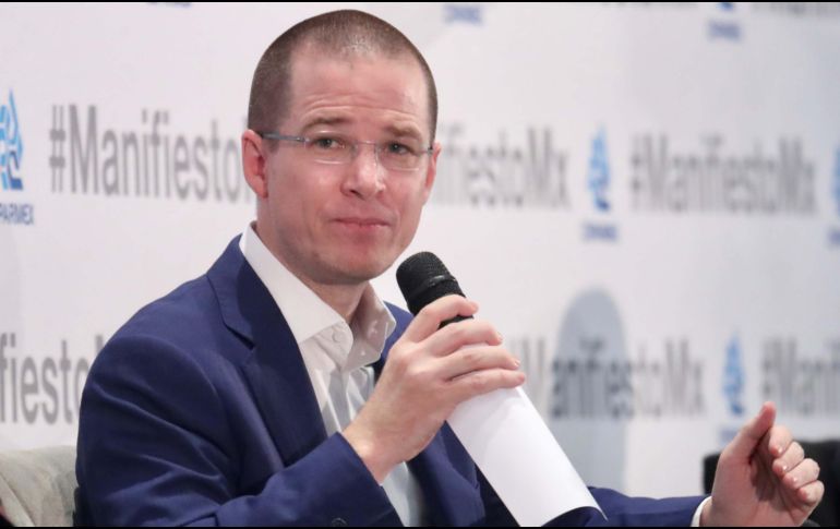 Ricardo Anaya en el foro Diálogos Manifiesto México organizado por la Coparmex. SUN/A. Ojeda