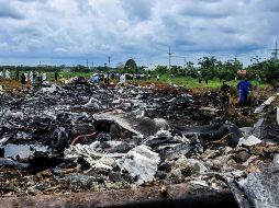 Este viernes el vuelo de Cubana de Aviación, operado con la aeronave mexicana de la empresa Aerolíneas Damojh, S.A. de C.V., se estrelló poco después de aterrizar en La Habana.  NTX / ESPECIAL