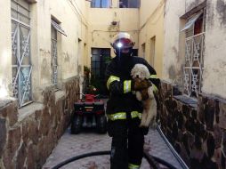 Autoridades precisan que los habitantes no se encontraban en la casa cuando se registró el hecho. ESPECIAL/ Protección Civil y Bomberos de Guadalajara