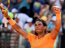Nadal salió ganador de una batalla de una hora y 56 minutos, y amplió a 10-0 su sobresaliente registro en las semifinales disputadas en el Foro Itálico. AP / G. Borgia