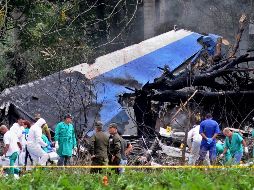 El accidente ocurrió este viernes justo después de haber despegado en La Habana. EFE / O. García