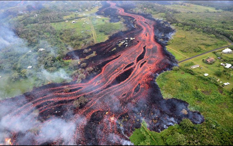 Imagen del 19 de mayo. Es posible que en cualquier momento haya sucesos explosivos adicionales que podrían producir cantidades menores de lluvia de ceniza. AFP