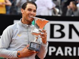 Nadal volvió a coronarse en el Foro Itálico cinco años después de la última vez. EFE / E. Ferrari