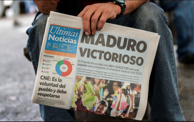 Advirtieron que Venezuela enfrenta el aislamiento de la comunidad internacional hasta que restablezcan la democracia. AFP / L. Robayo