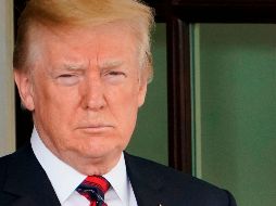 Trump recibió hoy en la Casa Blanca la visita del presidente surcoreano, Moon Jae-In. AFP / M. Ngan