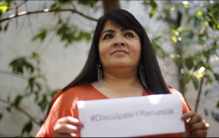 Salgado invitó a sus seguidores a acompañarla a presentar la denuncia correspondiente ante el Poder Judicial de la Federación. EFE / S. Gutiérrez