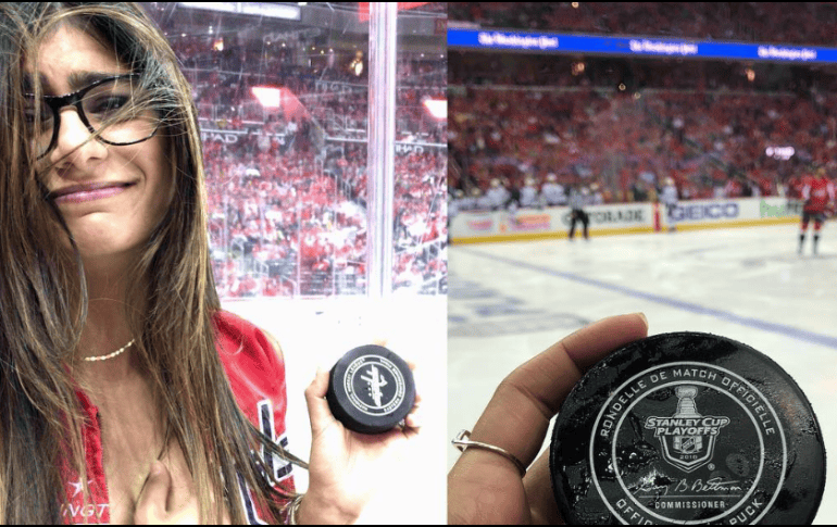 “La buena noticia es que he conseguido un pock de la serie entre Capitals y Lightning