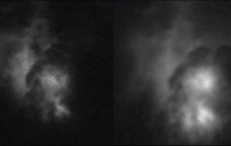 Las imágenes, sobre la costa indonesia de Sumatra desde la Estación Espacial Internacional, muestran un rayo a 400 kilómetros por encima de la Tierra. TWITTER / @esa