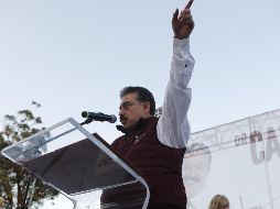 Lomelí Bolaños participó en el mitin con el que el candidato presidencial Andrés Manuel López Obrador cerró su gira de cuatro días por Jalisco.  EL INFORMADOR/ ARCHIVO