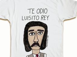 Ropa. Playera con la frase “Te odio Luisito Rey”. ESPECIAL