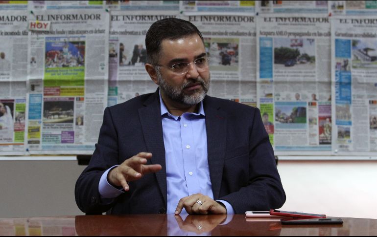 Ante la crisis en seguridad, Miguel Ángel Martínez cuestiona las políticas públicas de los Gobiernos del Estado y de Guadalajara. EL INFORMADOR/E. Barrera