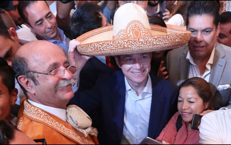 Ricardo Anaya visitó ayer Guadalajara, aseguró que, si gana el 1 de julio, se apoyará en el Ejército para labores de seguridad. SUN/A. Ojeda