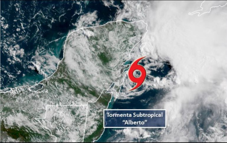 Es considerada una tormenta subtropical porque se trata de un híbrido entre un sistema tropical puro y un área normal de baja presión. ESPECIAL / smn.conagua.gob.mx