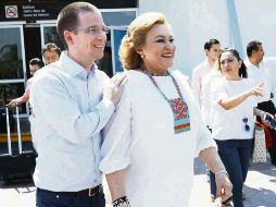 Ricardo Anaya dialoga durante un acto proselitista. SUN