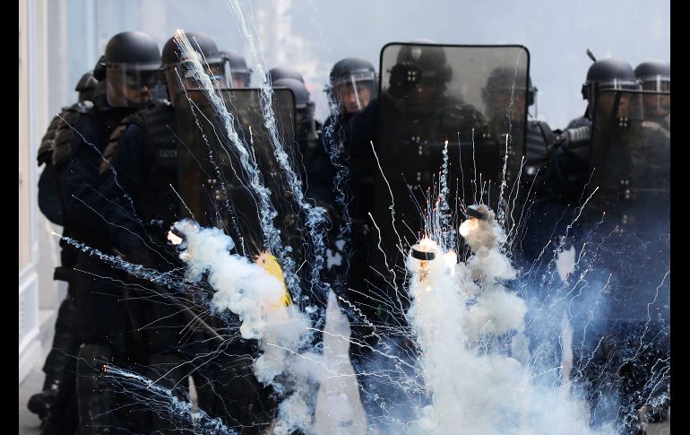Las manifestaciones de hoy se desarrollaron sin graves incidentes en la mayoría de las ciudades francesas. EFE/ E. Laurent