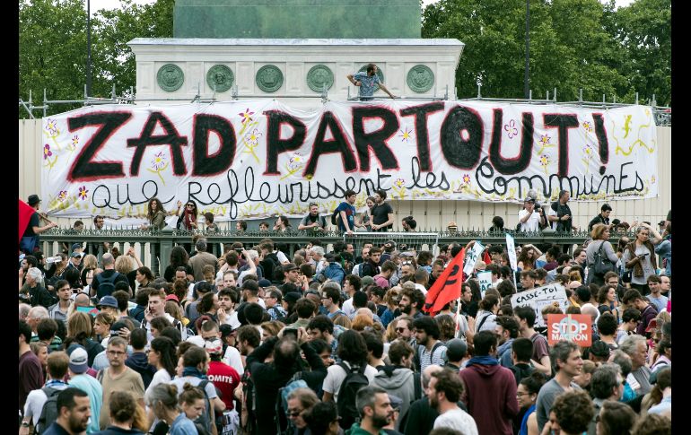 Las manifestaciones de hoy se desarrollaron sin graves incidentes en la mayoría de las ciudades francesas. EFE/ E. Laurent