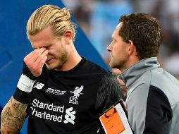 Los jugadores del Liverpool ofrecieron solidaridad a Karius. ADP/P. Ellis