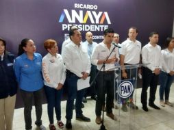 En el Comité Directivo Estatal del PAN, dirigentes y candidatos a diversos cargos, exigieron al Gobierno del Estado garantizar la seguridad del proceso electoral. EFE / ESPECIAL