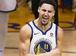 Klay Thompson fue efectivo en la segunda mitad y terminó la noche con 35 puntos por los Warriors para obligar a un séptimo juego en la Final de la Conferencia Oeste ante los Rockets de Houston. AP/B. Margot
