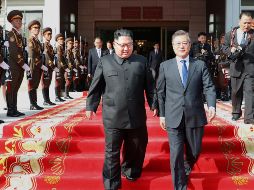 La nueva reunión intercoreana parece haber mejorado por el momento las perspectivas ante el esperado encuentro entre Kim y Trump. EFE/C. Wa Dae