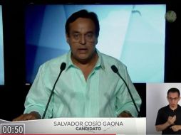 Cosío Gaona señaló que el IEPC Jalisco no hizo caso a su propuesta para cambiar el formato del Debate para abordar el tema de seguridad. YOUTUBE