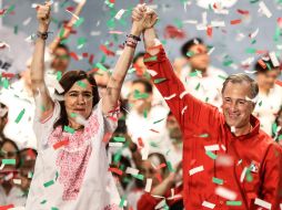 La virgen la entregaron a José Antonio Meade y a su esposa Juana Cuevas. SUN / G. Espinosa