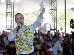 Ricardo Anaya tuvo un encuentro con productores y campesinos. NOTIMEX/C. Pacheco
