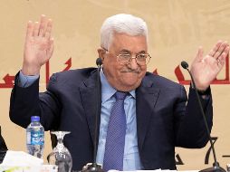 Foto de archivo del presidente palestino, Mahmoud Abbas, mientras asiste a una conferencia bajo el lema de 
