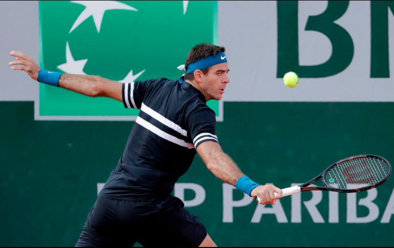 La presencia o no de Del Potro en la pista Suzanne Lenglen era una de las incertidumbres del día y el tandilense optó finalmente por participar en el torneo. AFP / T. Samson