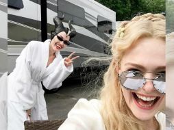 Elle Fanning publica en su cuenta de Instagram dos fotografías junto a Angelina. INSTAGRAM / ellefanning