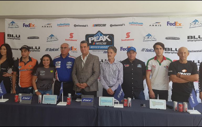 Durante la presentación del evento, se destacó la importancia de Jalisco como sede de la Nascar, ya que cuenta con todo lo necesario para que el público disfrute de un buen espectáculo.  EL INFORMADOR / F. Romero