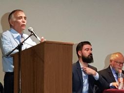 Romo dice que la inestabilidad del tipo de cambio peso dólar no es por la próxima elección sino por factores como la renegociación del Tratado de Libre Comercio. EL INFORMADOR / R. Rivas