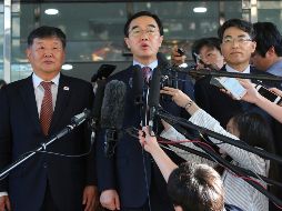 La delegación surcoreana está liderada por el titular de Unificación, Cho Myoung-gyon. AP / A. Young-joon