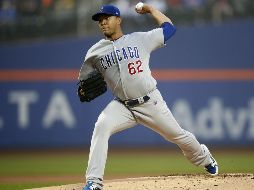 El zurdo toleró tres imparables y escapó de un predicamento con las bases llenas en el tercer acto. AFP/A. Hunger