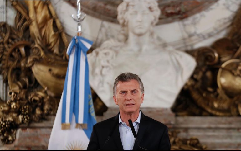 Por razones climáticas, el viernes Macri tuvo que utilizar un avión en lugar de un helicóptero para uno de sus traslados. EFE/ ARCHIVO